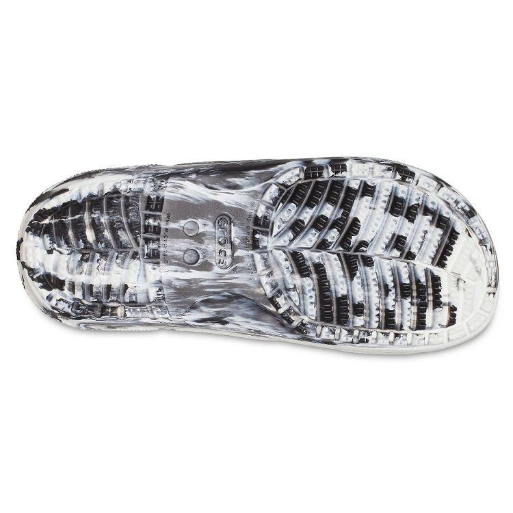 Classic Crocs Marbled Sandal - White/Black