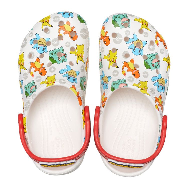Classic Pokemon Clog K - White/Multi