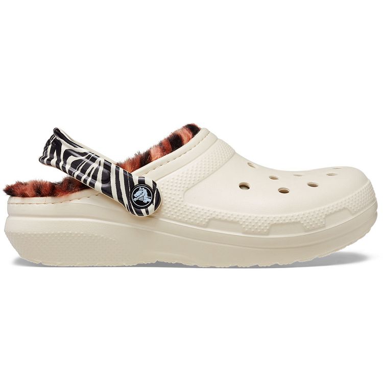 Classic Lined Animal Remix Clog - Bone/Multi Animal