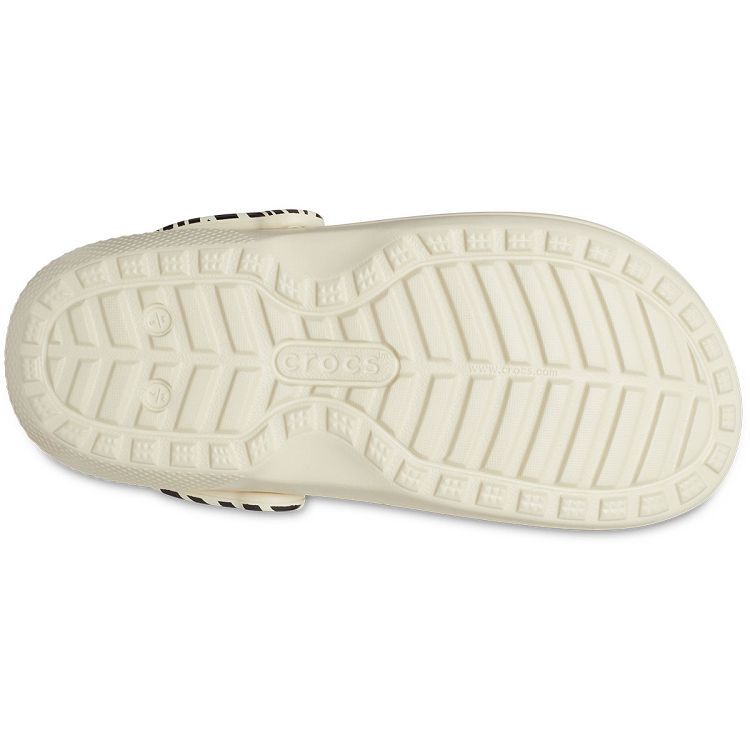Classic Lined Animal Remix Clog - Bone/Multi Animal