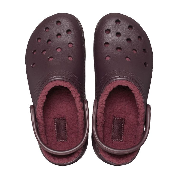 Classic Platform Lined Clog W - Dark Cherry