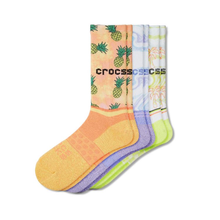 Crocs Socks ACrw RtroRsrt 3Pack - White/Tropical