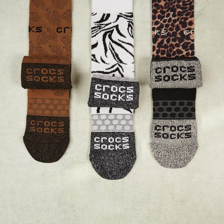 Crocs Socks ACrw Animal Rmx3Pk - Black/Multi Animal