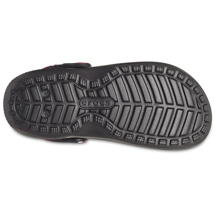 Classic Lined Camo Clog - Black/Red