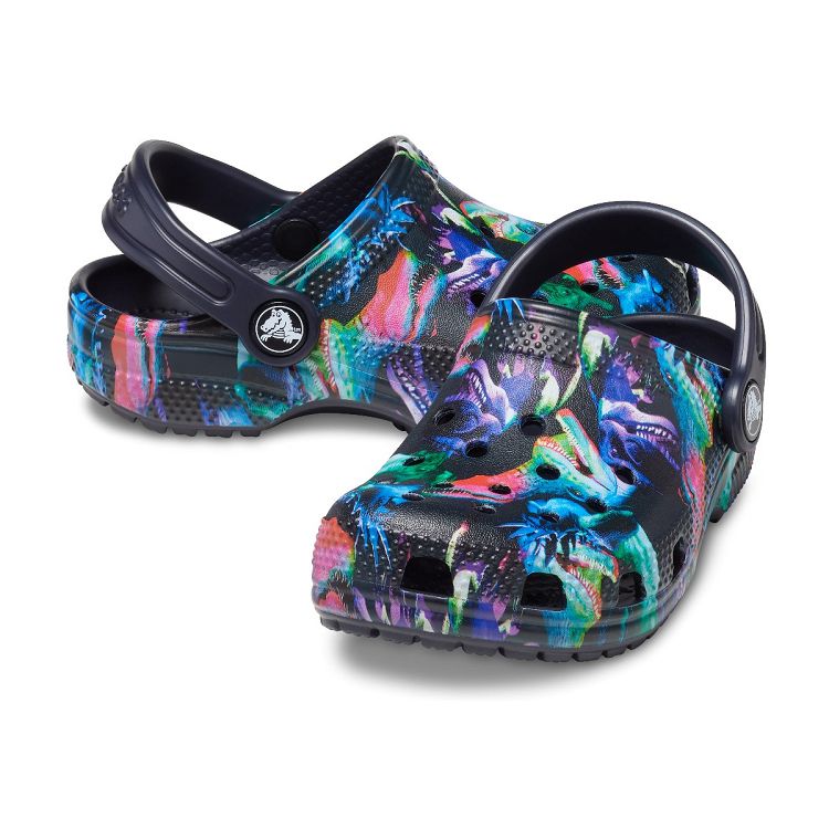 Classic Dino Clog T - Deep Navy/Multi