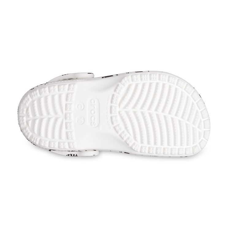 Classic Skull Print Clog T - White/Black