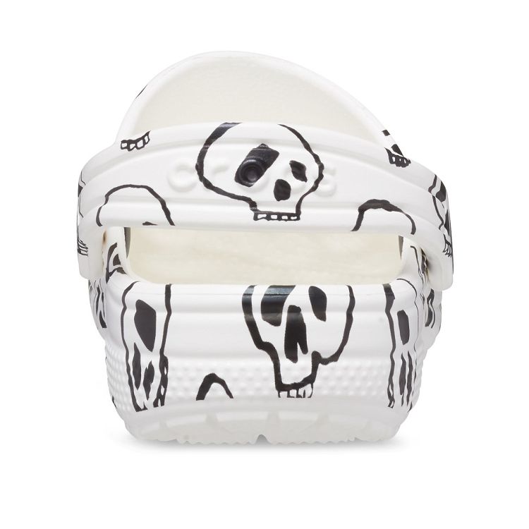 Classic Skull Print Clog T - White/Black