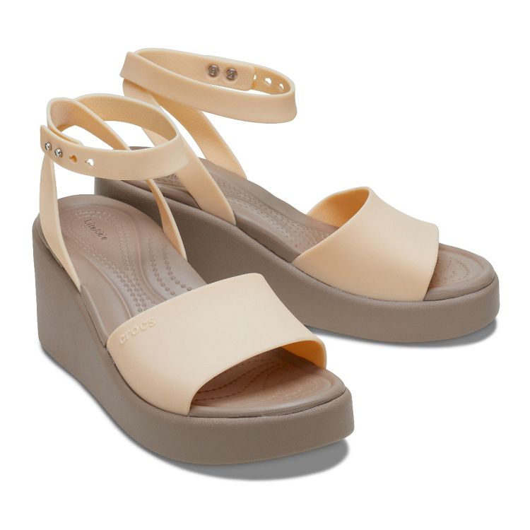 Brooklyn Ankle Strap Wedge - Shitake