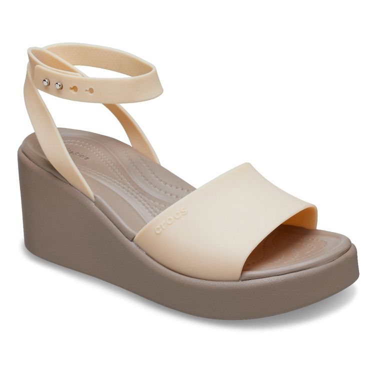 Brooklyn Ankle Strap Wedge - Shitake