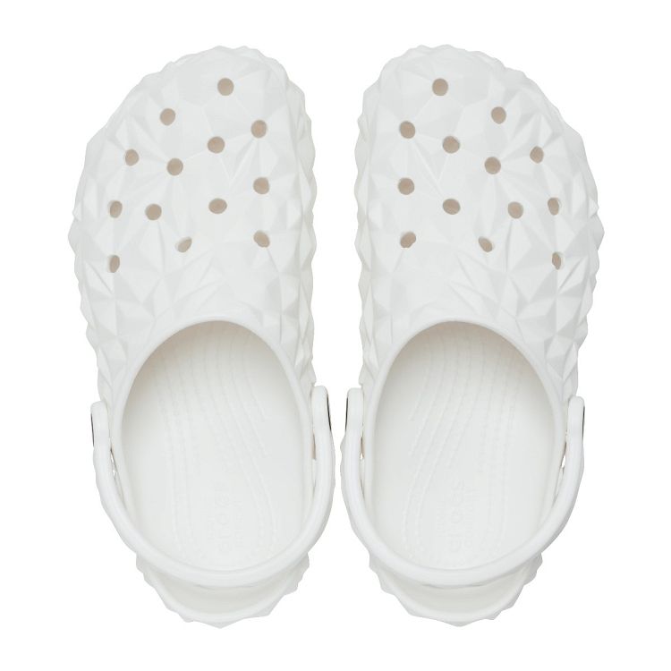 Classic Geometric Clog - White