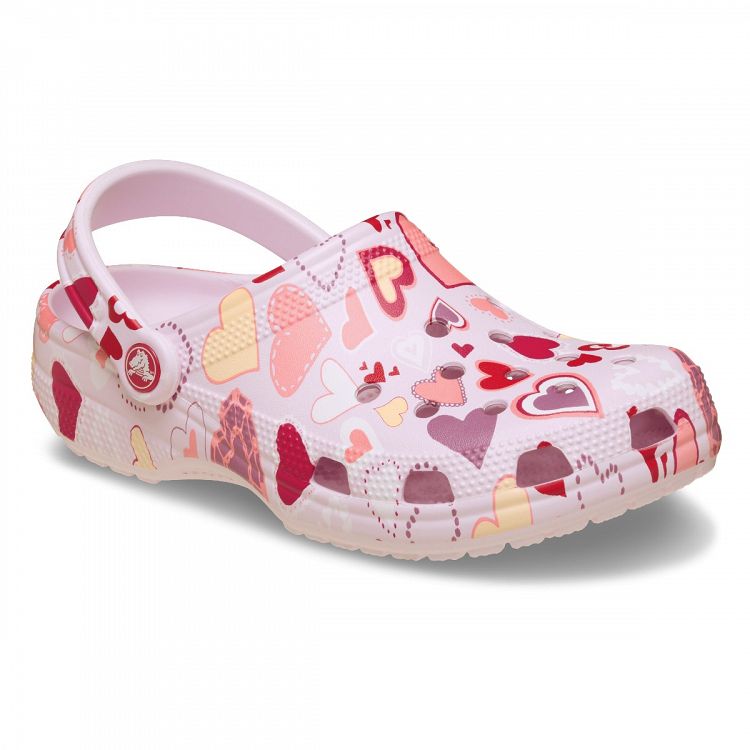 Classic Vday Clog - Pink Milk/Hearts