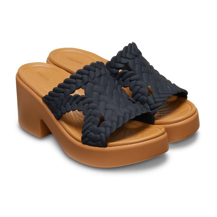 Brooklyn Woven Slide Heel - Black