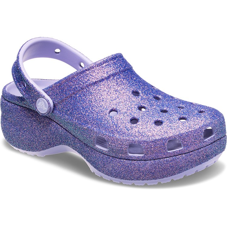 Platform Irid Glitter Clog - Purple Moon