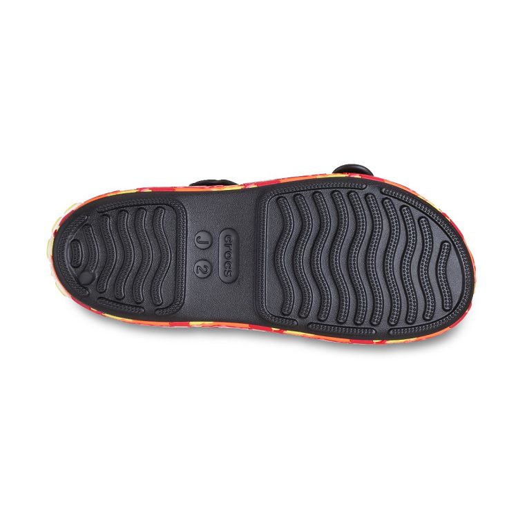 Crocband Cruiser Flames Sndl K - Black