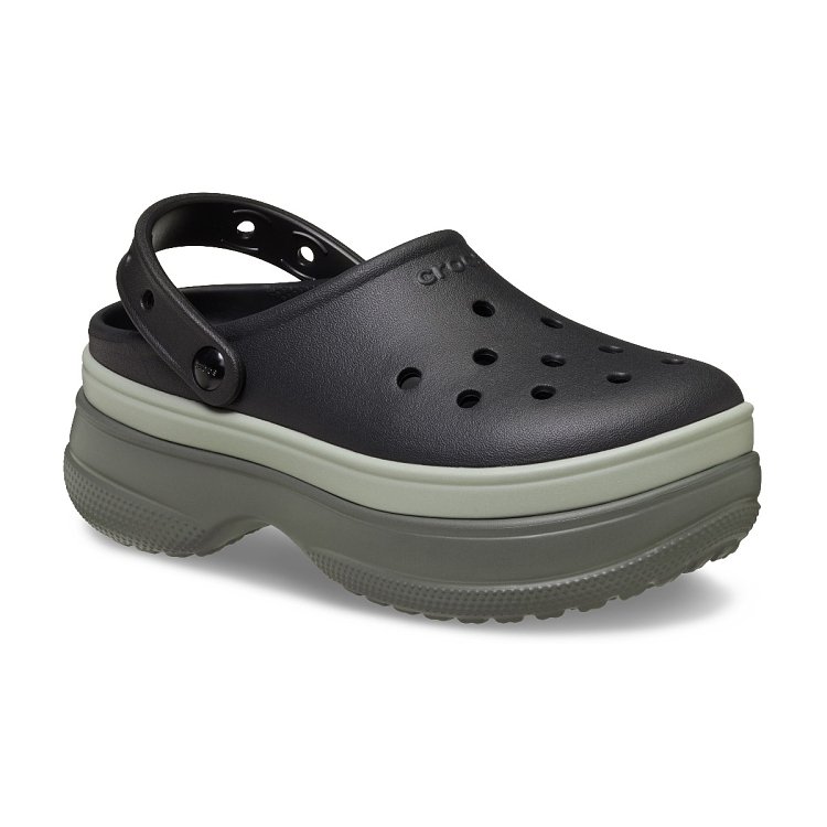 Classic Stacked Clog - Black