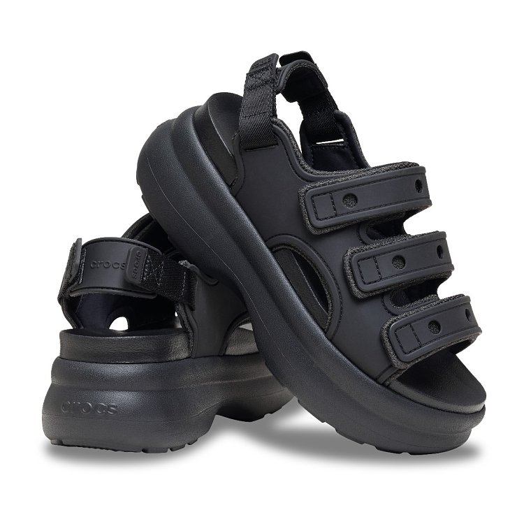 Soho Frosted Sport Sandal - Black