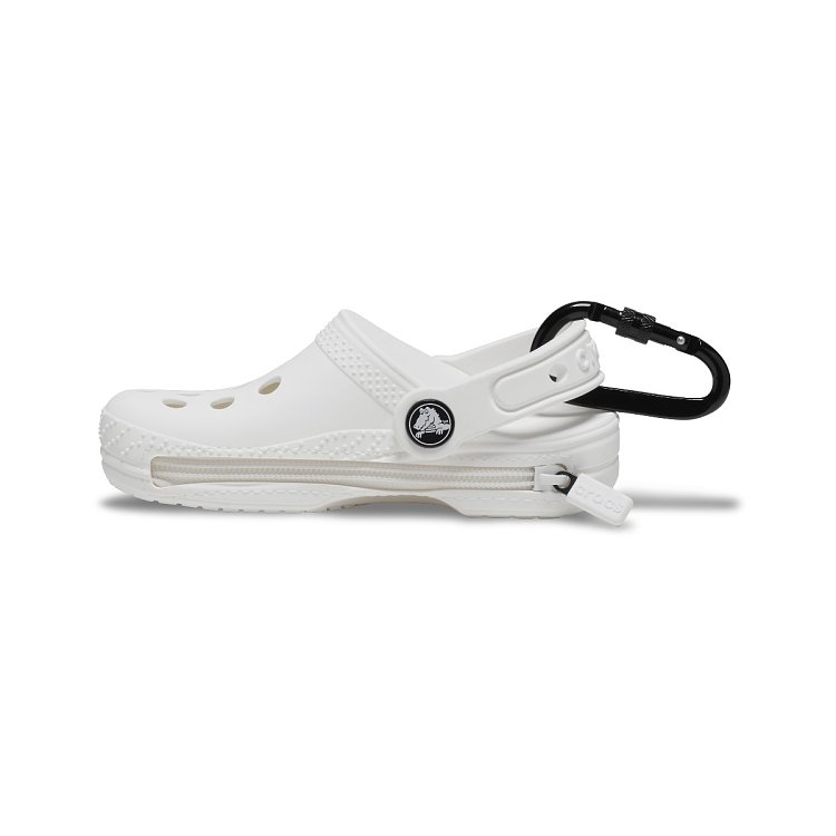 Classic Clog Pouch Bag Charm - White