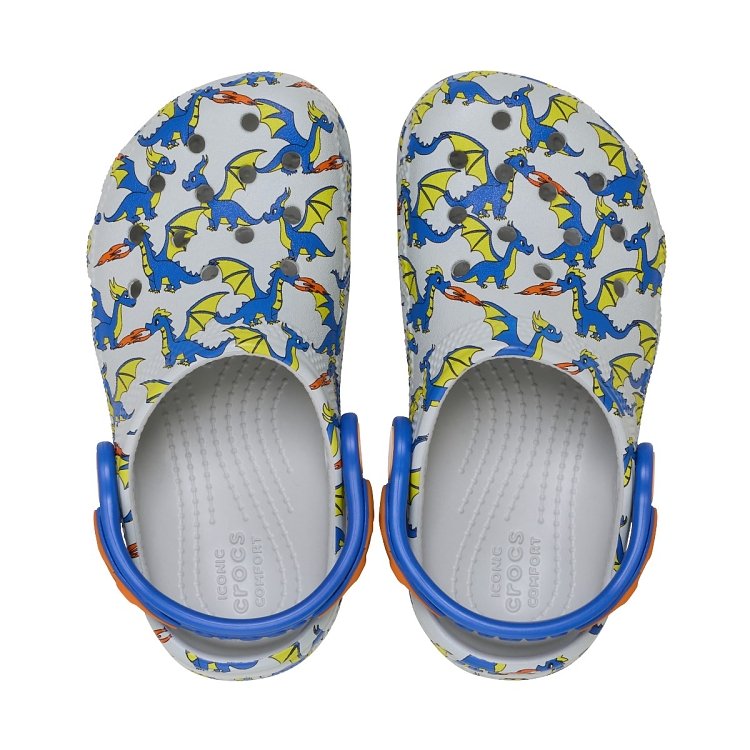 Classic Dragon Graphic Clog T - Atmosphere