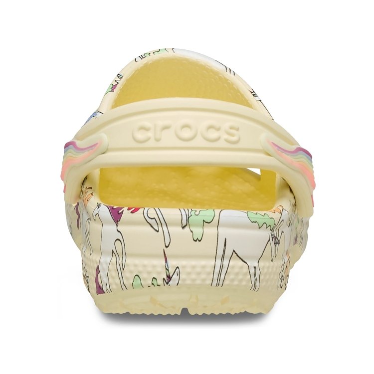 Classic Unicorn Graphic Clog T - Yellow Light