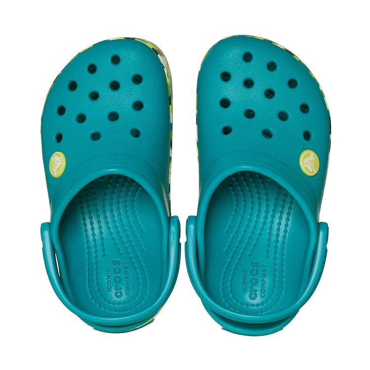 Crocband Glow Confetti BandCgT - Turbo Teal/Multi