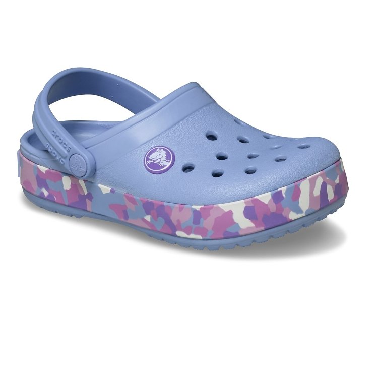 Crocband Glow Confetti BandCgT - Blue Haze/Multi