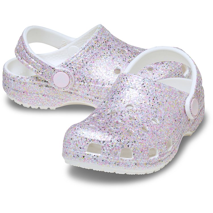 Classic Fantasy Glitter Clog T - White