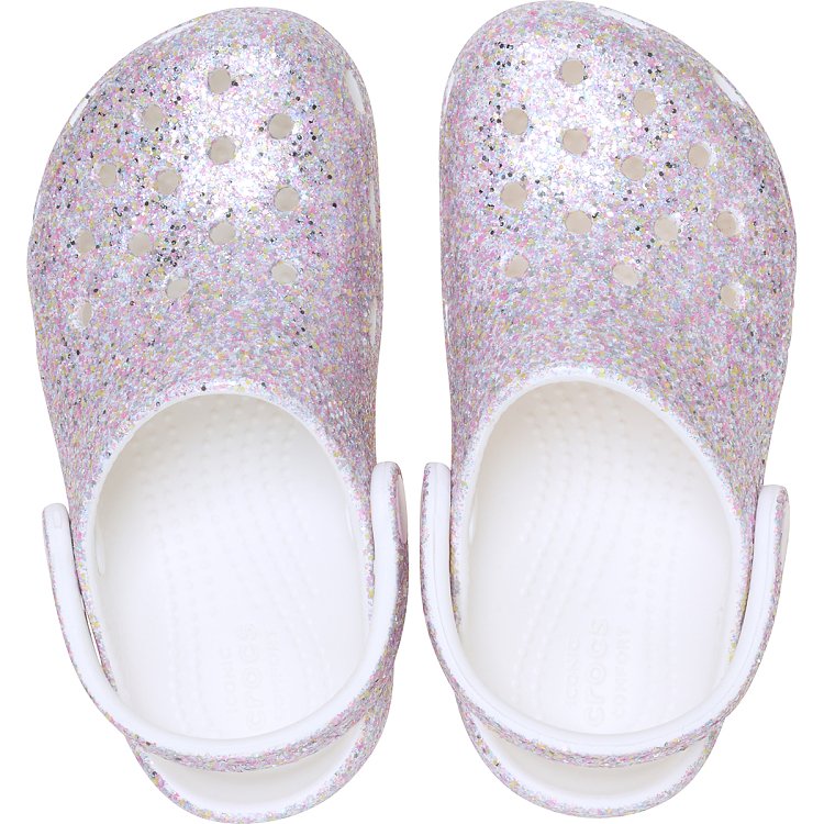 Classic Fantasy Glitter Clog T - White