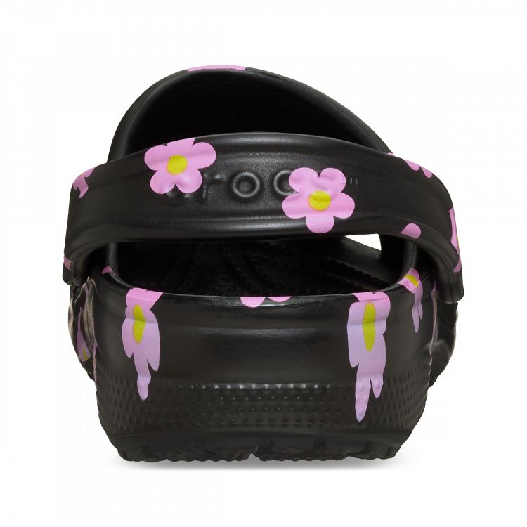 Classic Flower Clog - Black