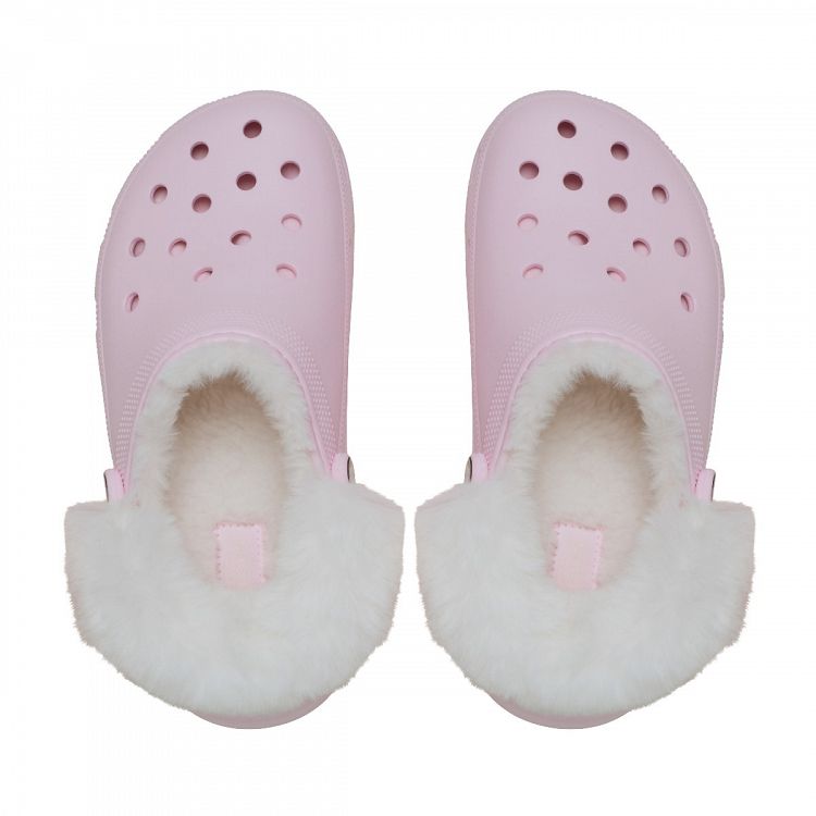 Classic Platform Fuzz Lined Clog - Pink Milk