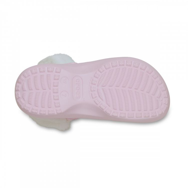 Classic Platform Fuzz Lined Clog - Pink Milk