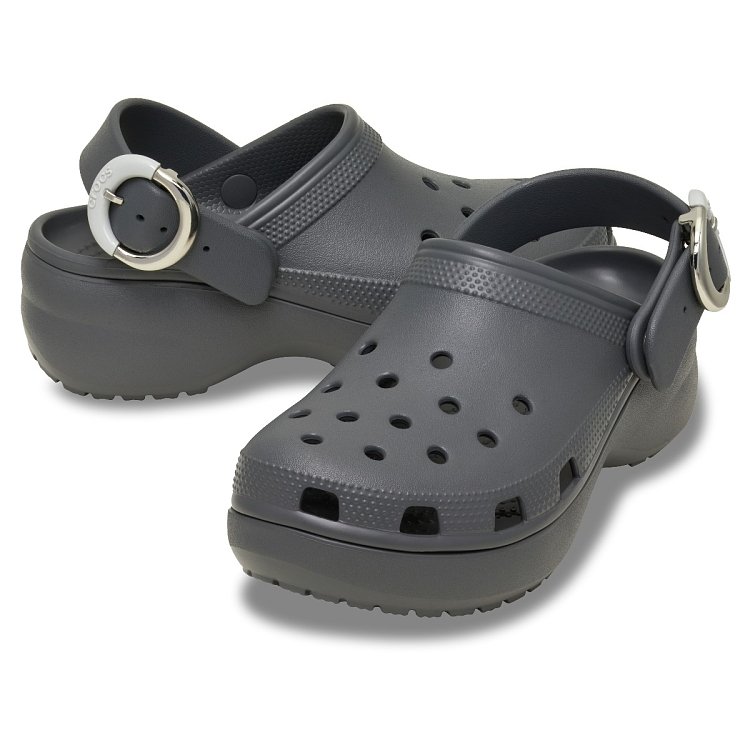Classic Platform Buckle Clog - Carbon