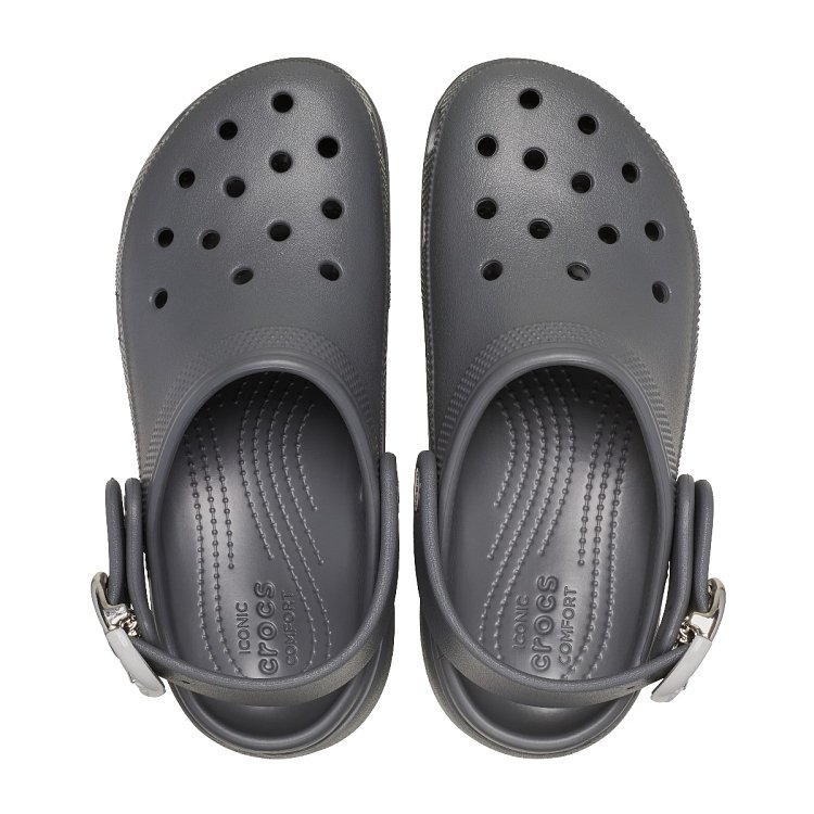 Classic Platform Buckle Clog - Carbon