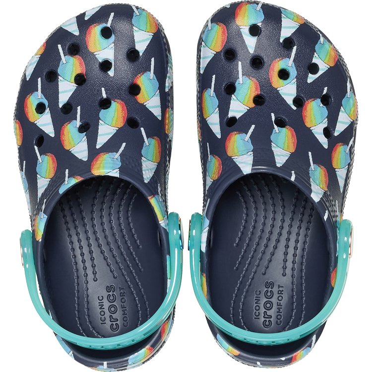 Classic Snow Cone Clog T - Navy