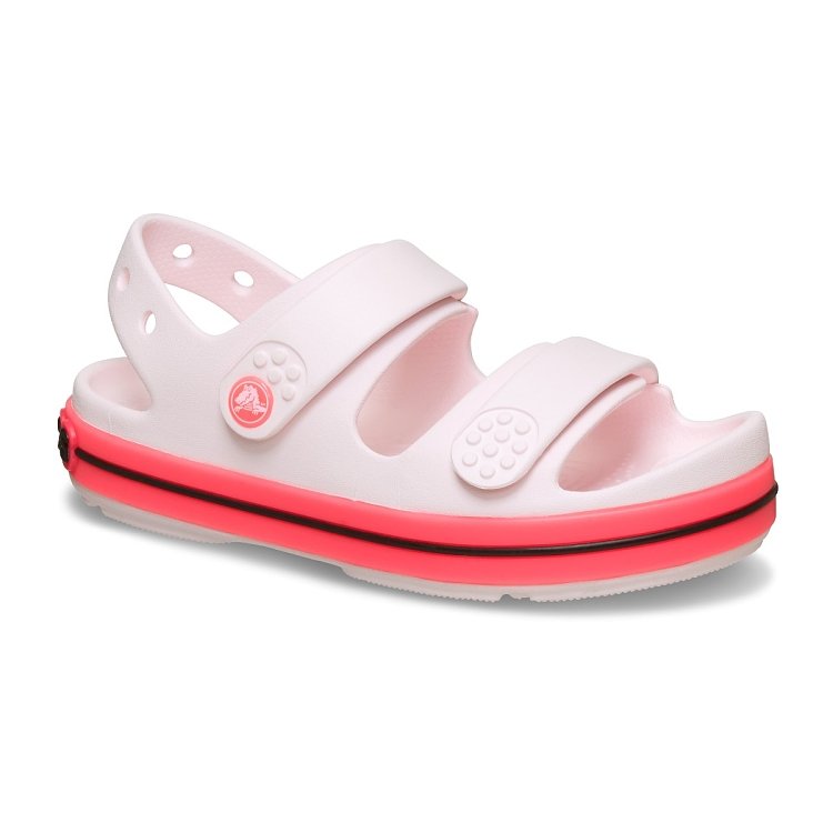 CrocbandCruiserNeonBandSandalK - Bubble Ice/Pink Blast