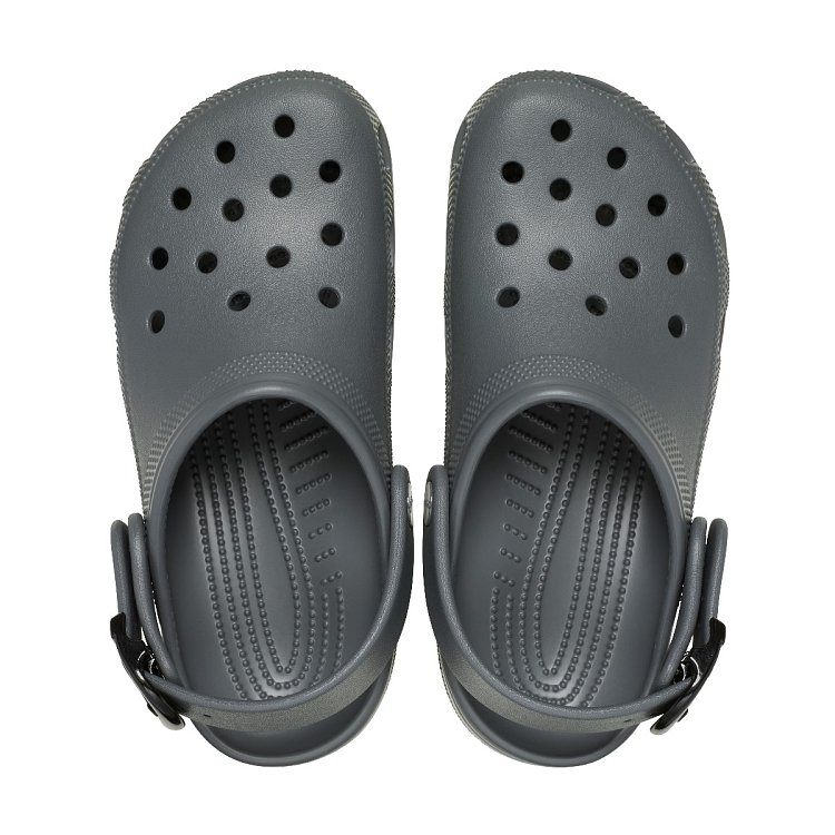 Classic Enamel Buckle Clog - Carbon