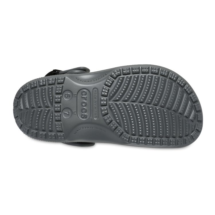 Classic Enamel Buckle Clog - Carbon