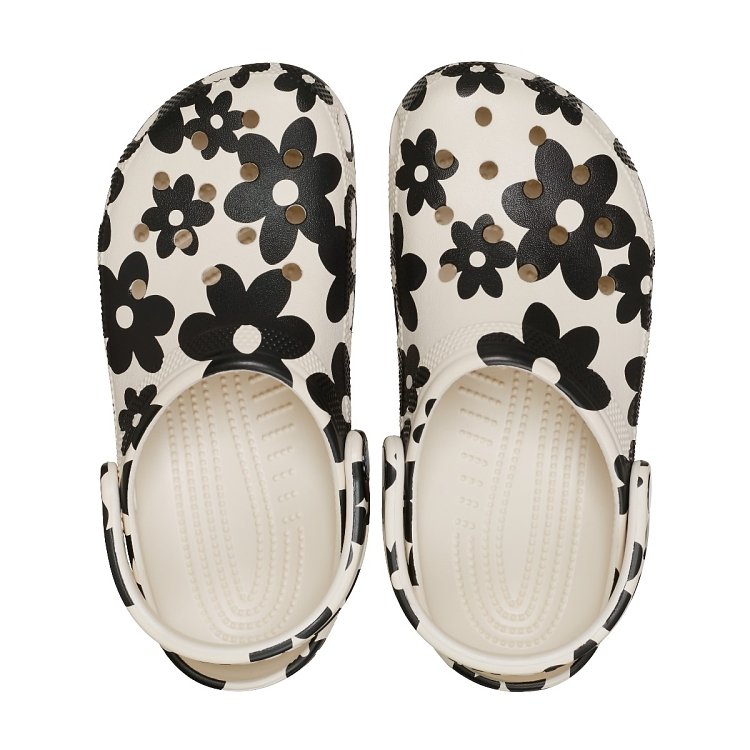 Classic Pop Petals Clog - Summit White/Multi