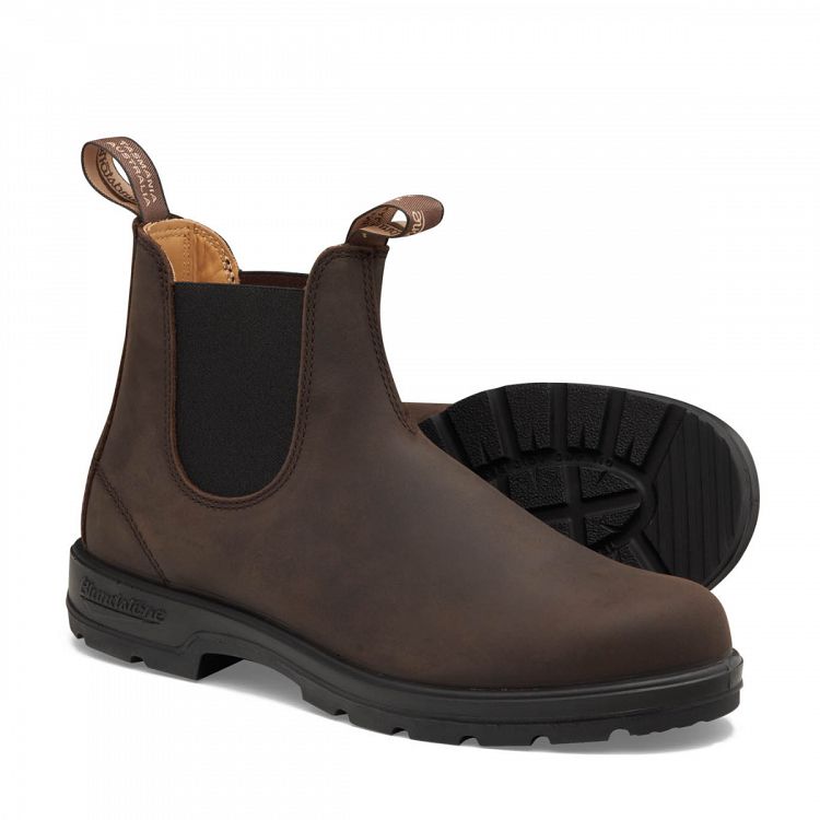 ELASTIC SIDE BOOT - BROWN