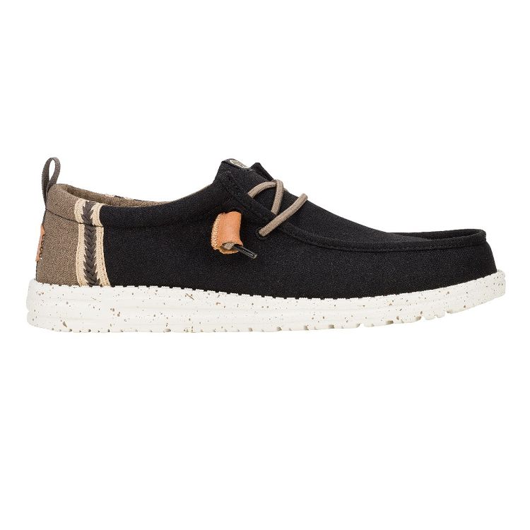 Wally Summer Linen - Black/Walnut
