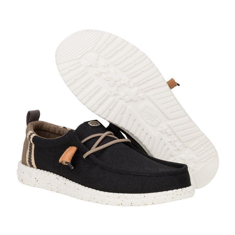 Wally Summer Linen - Black/Walnut