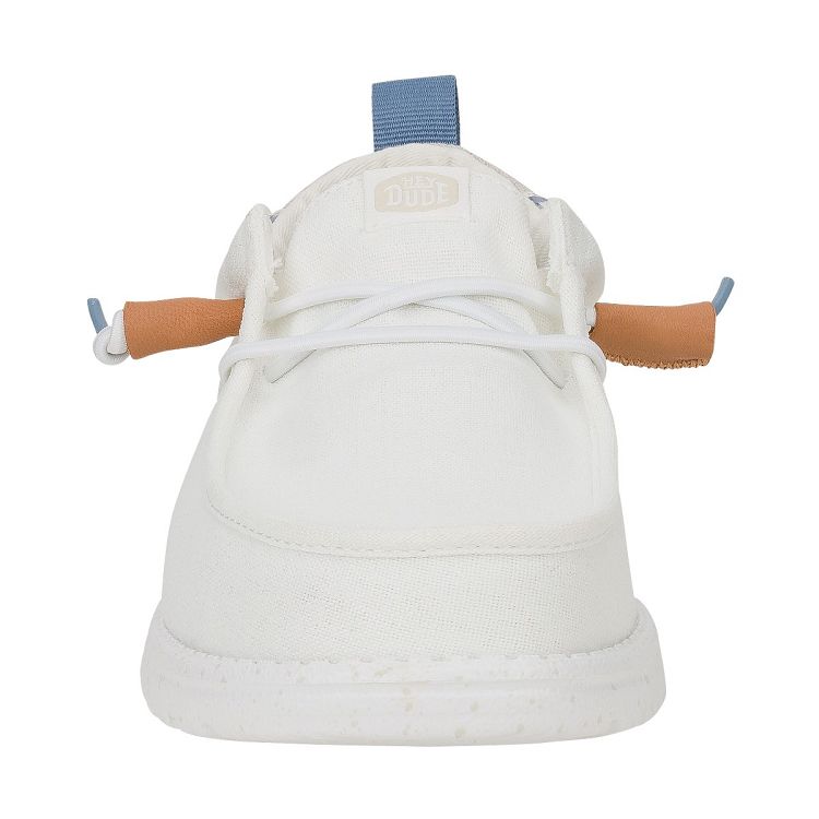Wally Summer Linen - White/Stone Grey