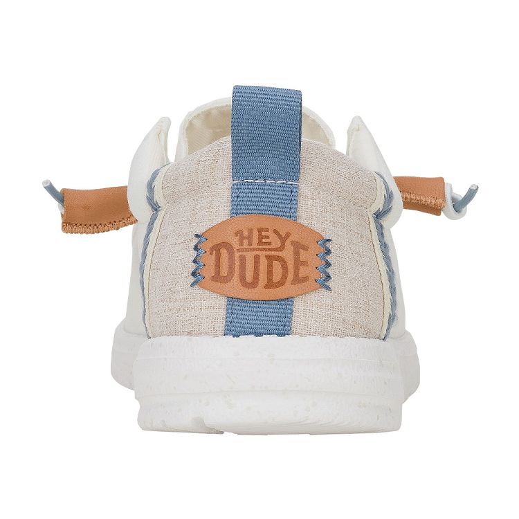 Wally Summer Linen - White/Stone Grey