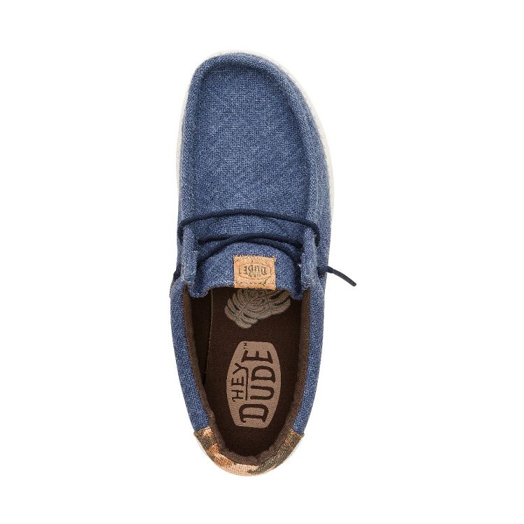 Wally Palm Jute - Navy Blazer/Chili Red