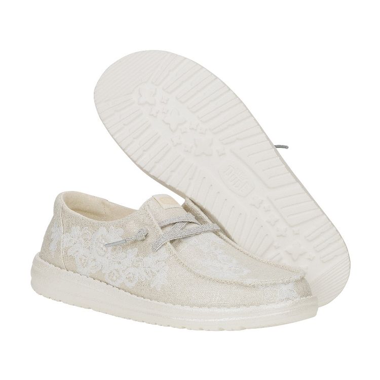Wendy Floral Lace - Egret