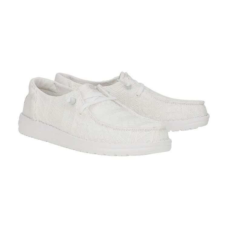 Wendy Crochet Lace - White
