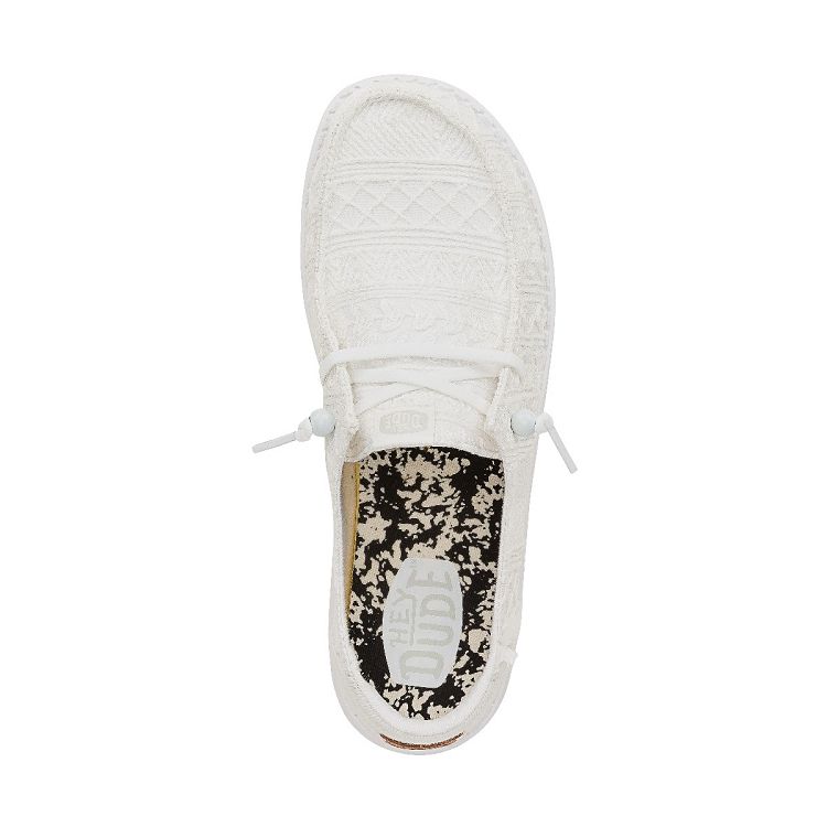 Wendy Crochet Lace - White