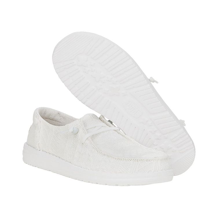 Wendy Crochet Lace - White