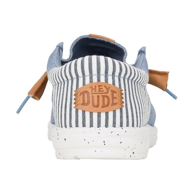 Wally Funk Seersucker - Faded Denim/Navy Blazer