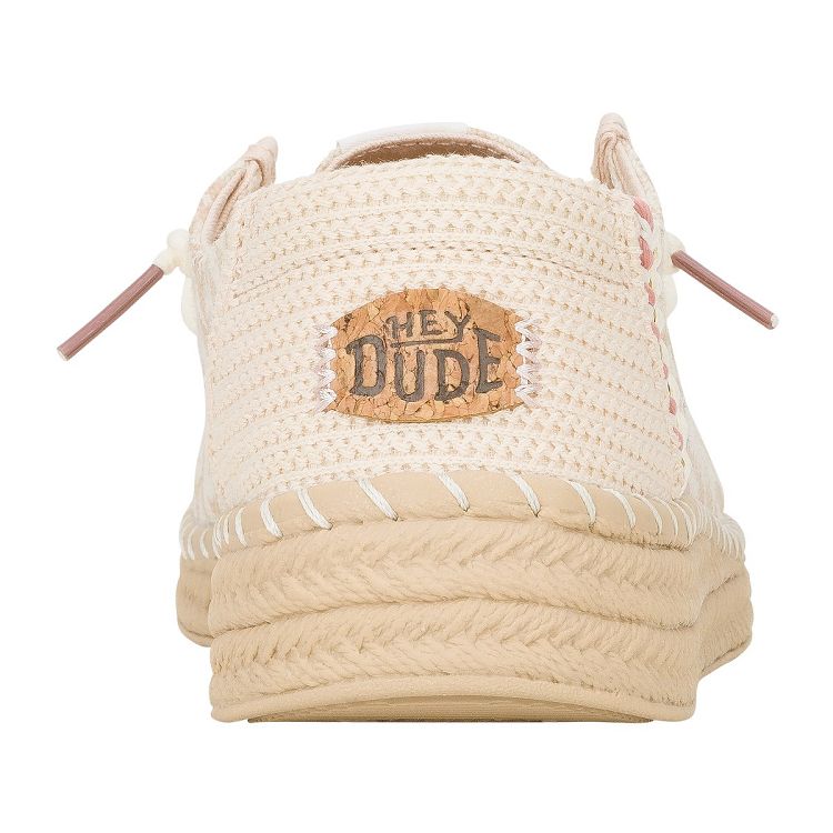 Wendy Espadrille Retro Palm - Pale Pink/White
