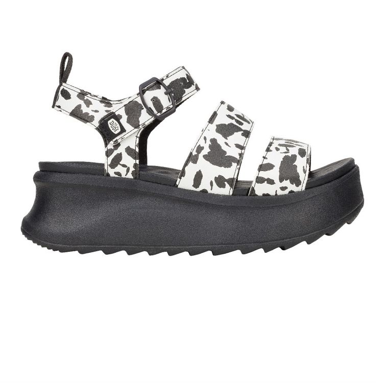 Delray Buckle Animal - Black/White